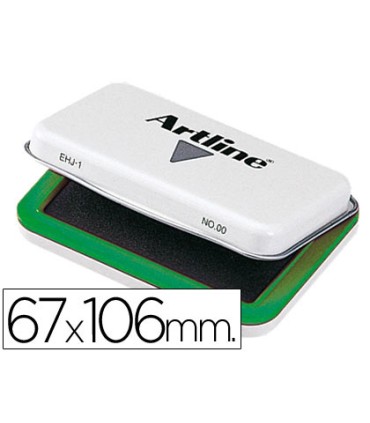 Tampon artline nº1 verde 67x106 mm